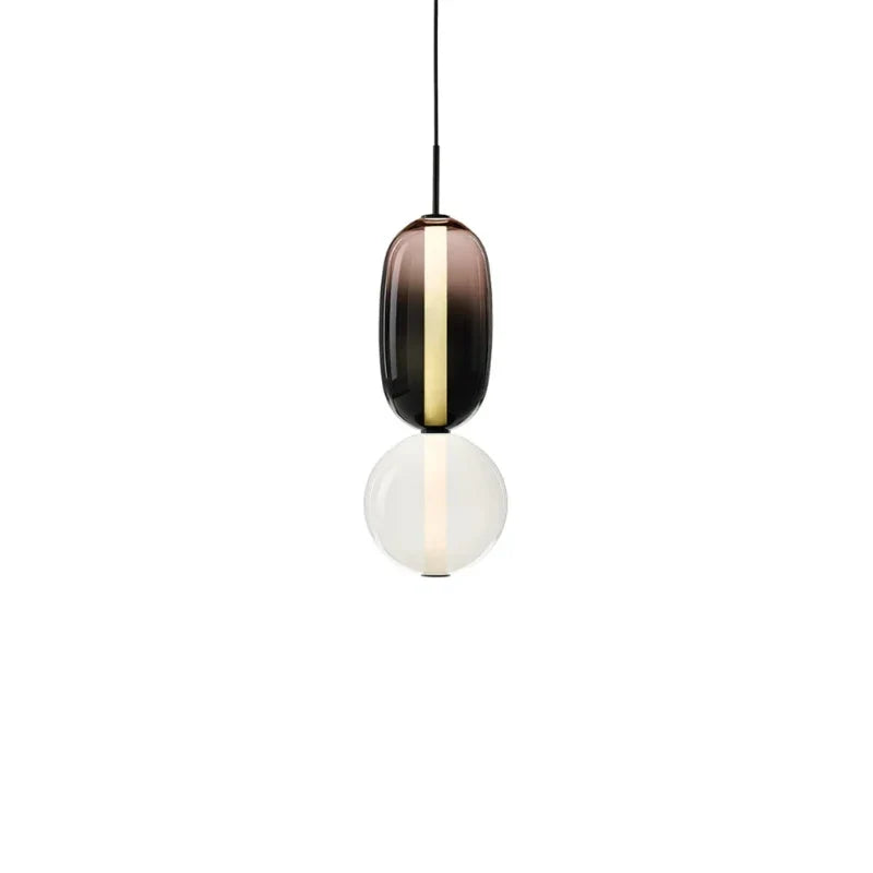 Geodesic Sphere Pendant Light for Kitchen Island by AUVIELIGHT, Model A: ∅ 6.3″ x H 19.7″ / Warm Light