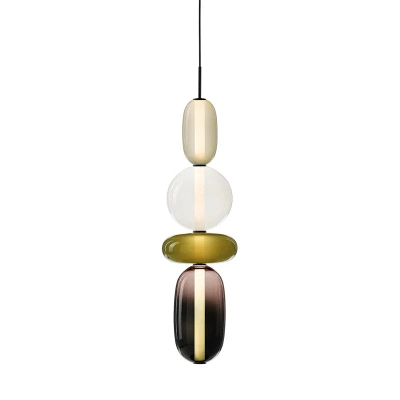 Geodesic Sphere Pendant Light for Kitchen Island by AUVIELIGHT, Model G Green: ∅ 7.1″ x H 29.9″ / Warm Light and 1 other sizes