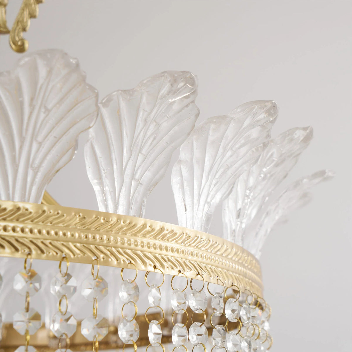 Gilded Filigree Chandelier in crystal for Dining Room by AUVIELIGHT