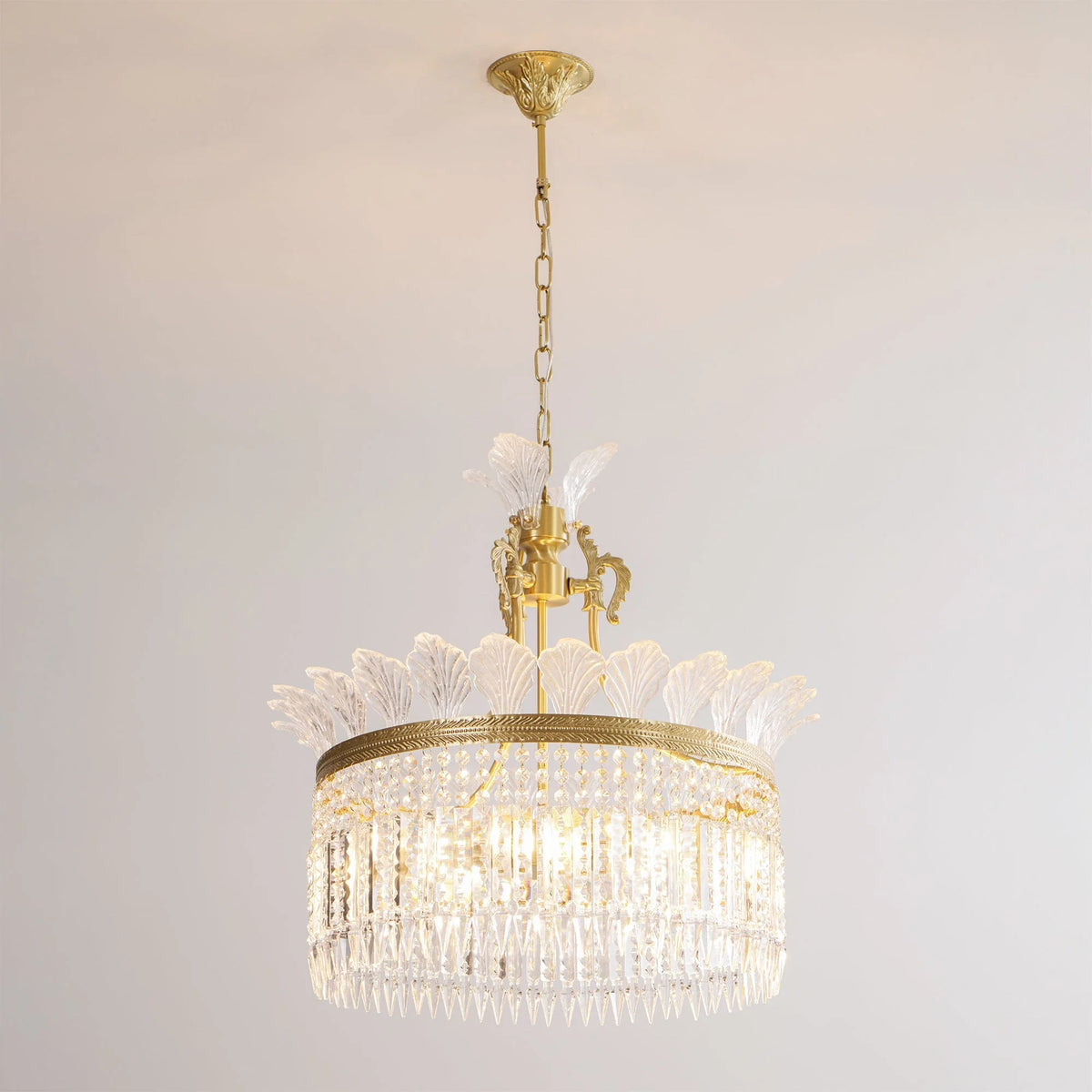 Gilded Filigree Chandelier in crystal for Dining Room by AUVIELIGHT