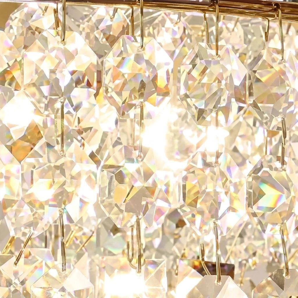 Gilded Filigree Chandelier in crystal for Dining Room by AUVIELIGHT
