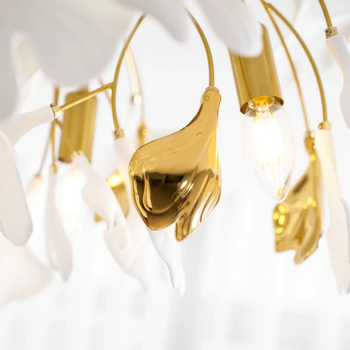 Ginkgo Flush Mount in ceramic for Low Ceilings by AUVIELIGHT