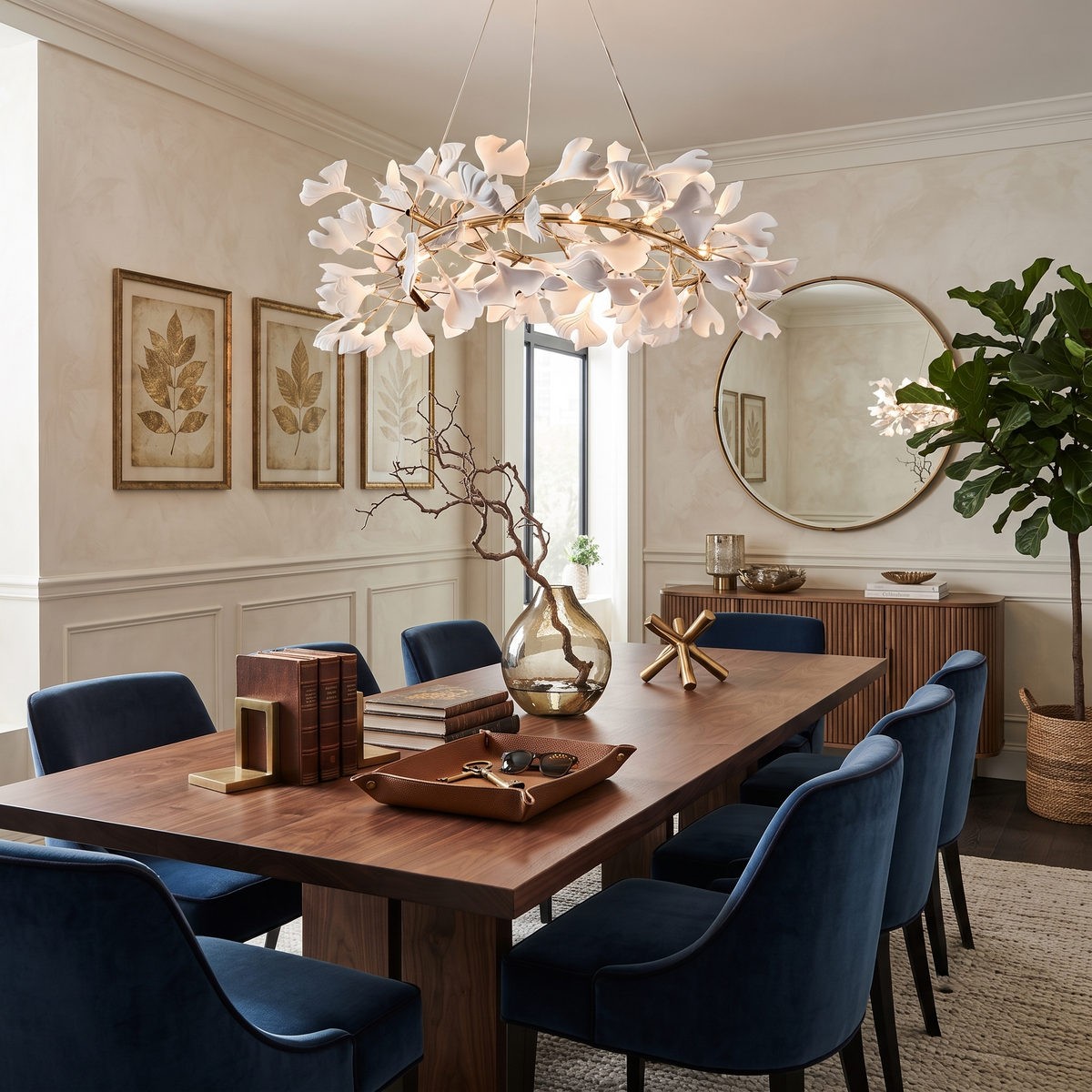 Ginkgo Crown Chandelier for Dining Room by AUVIELIGHT