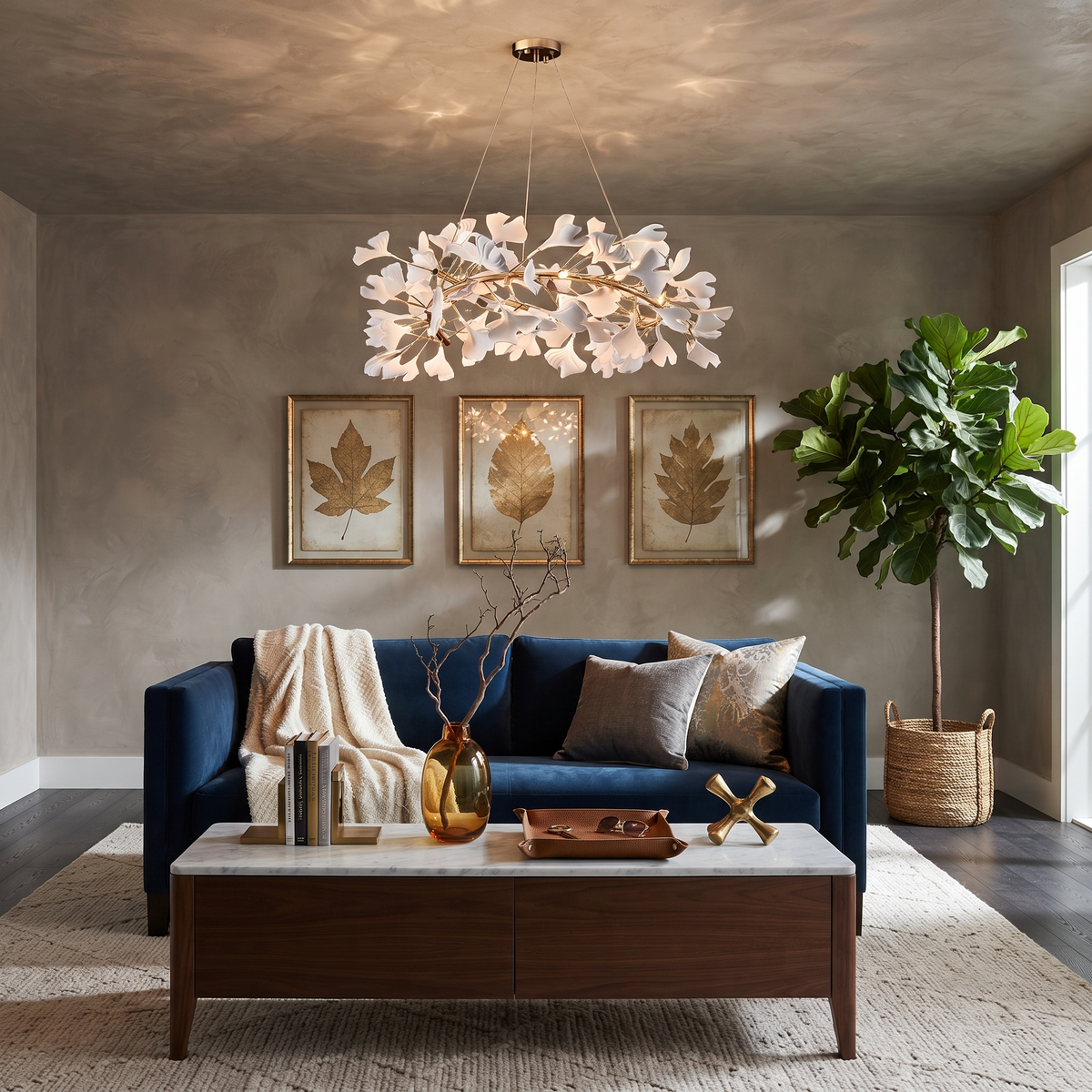 Ginkgo Crown Chandelier for Dining Room by AUVIELIGHT