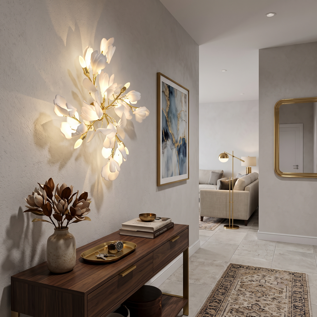 Pinwheel Ginkgo Wall Light for Hallway by AUVIELIGHT