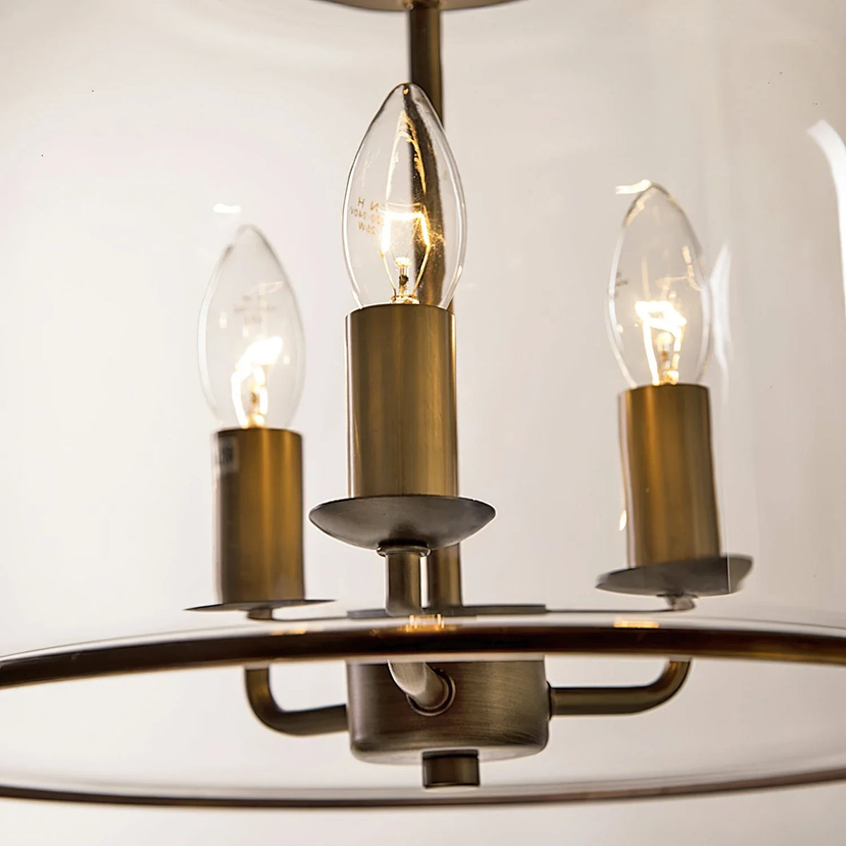 Bell Pendant Light in glass for Kitchen Island by AUVIELIGHT