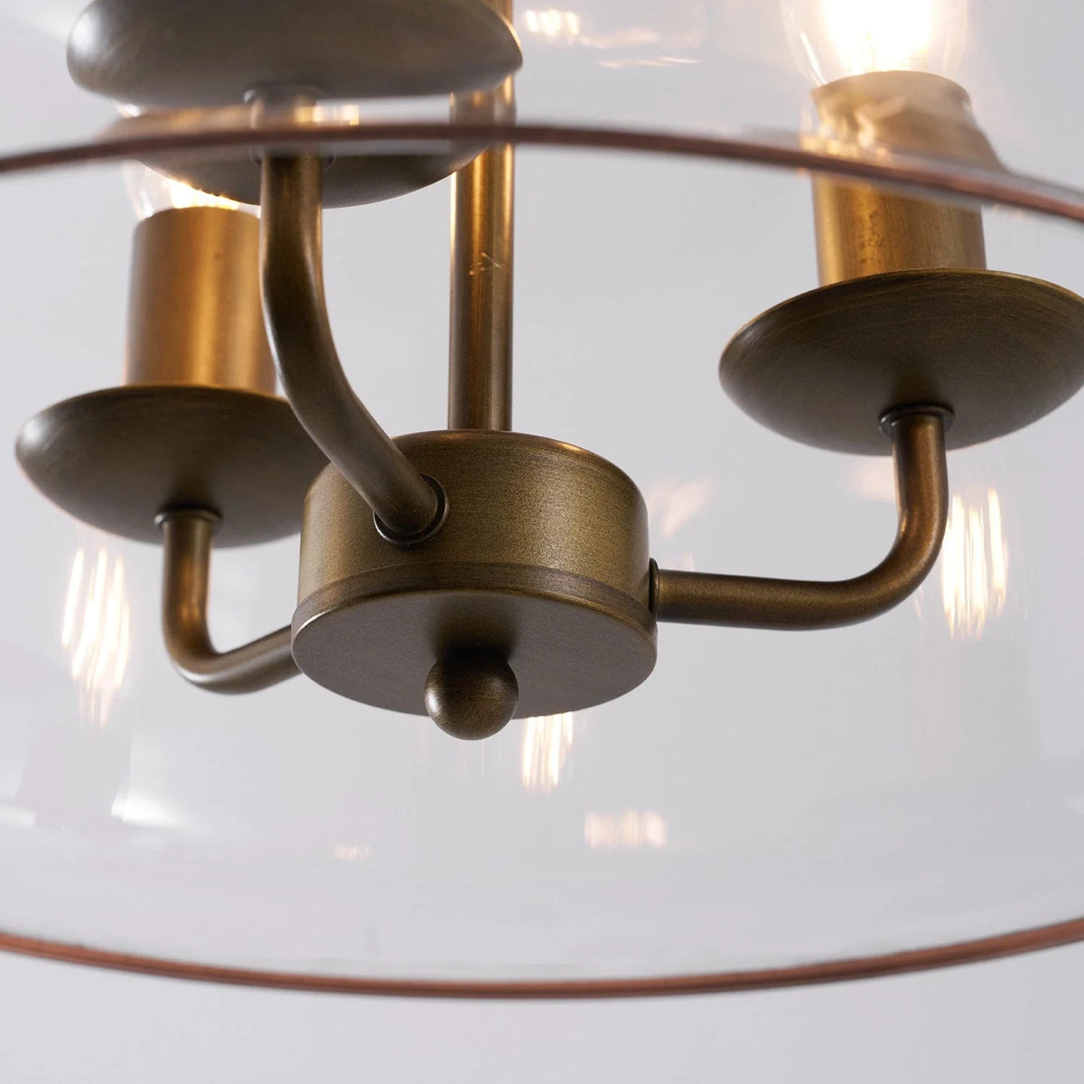Bell Pendant Light in glass for Kitchen Island by AUVIELIGHT