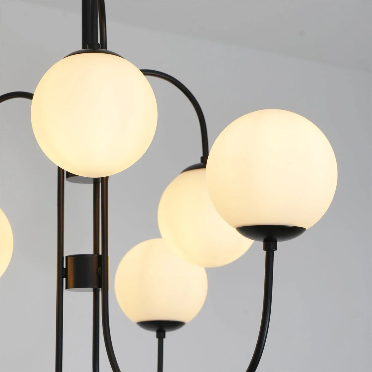 Globe Chandelier in glass for Dining Room by AUVIELIGHT
