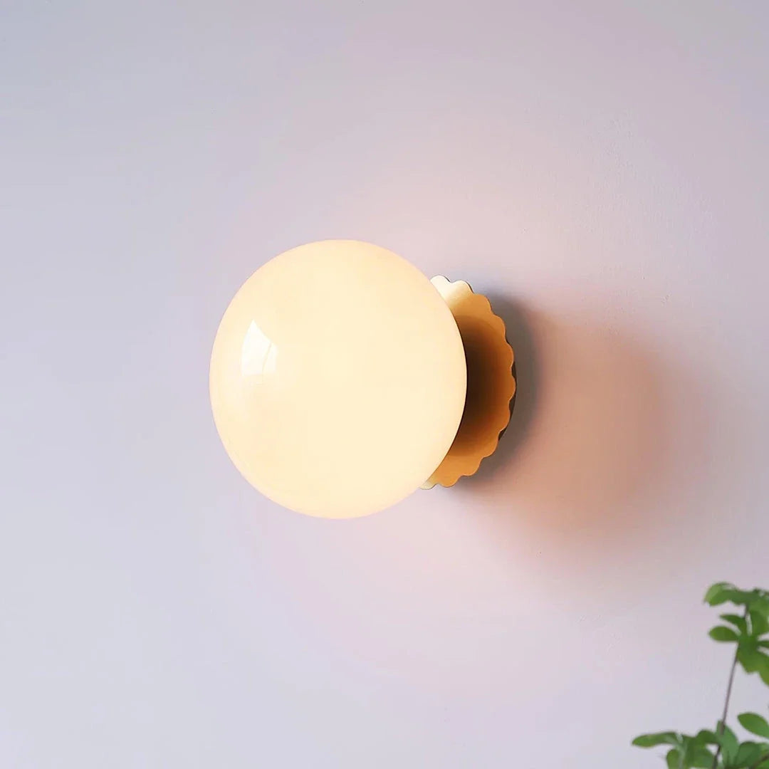 Globe Wall Sconce in glass for Hallway by AUVIELIGHT