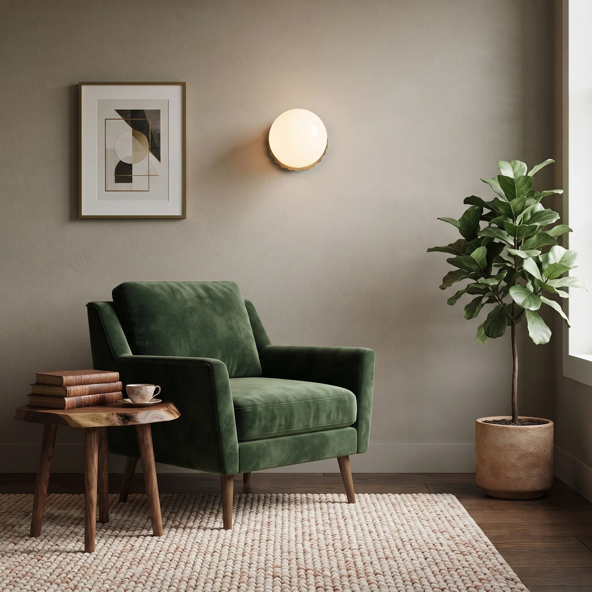Globe Wall Sconce in glass for Hallway by AUVIELIGHT