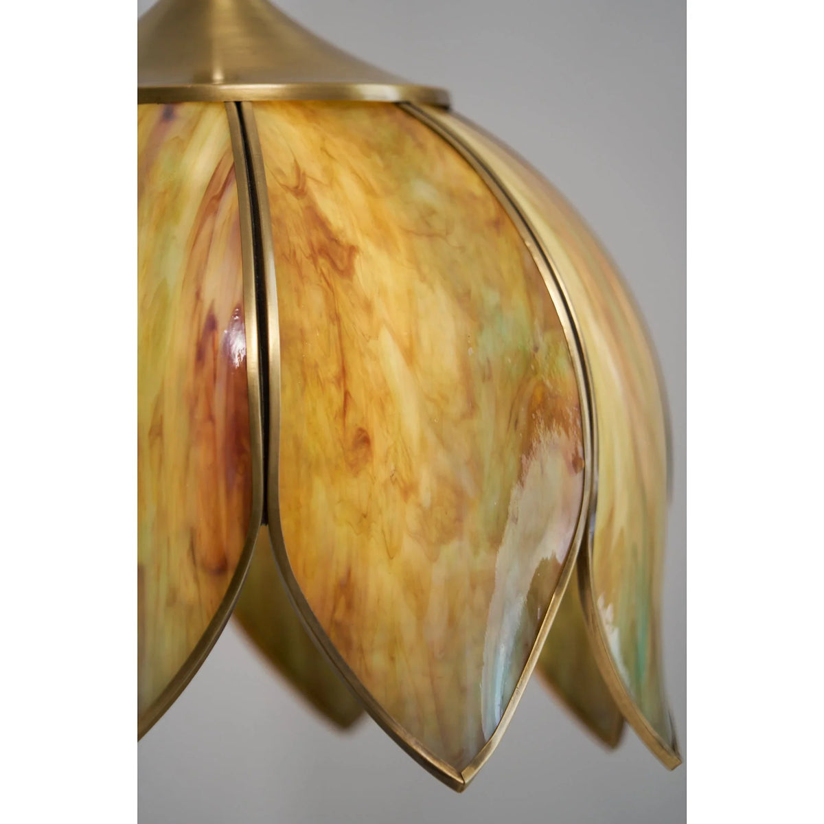 Lotus Pendant Light in glass for Kitchen Island by AUVIELIGHT