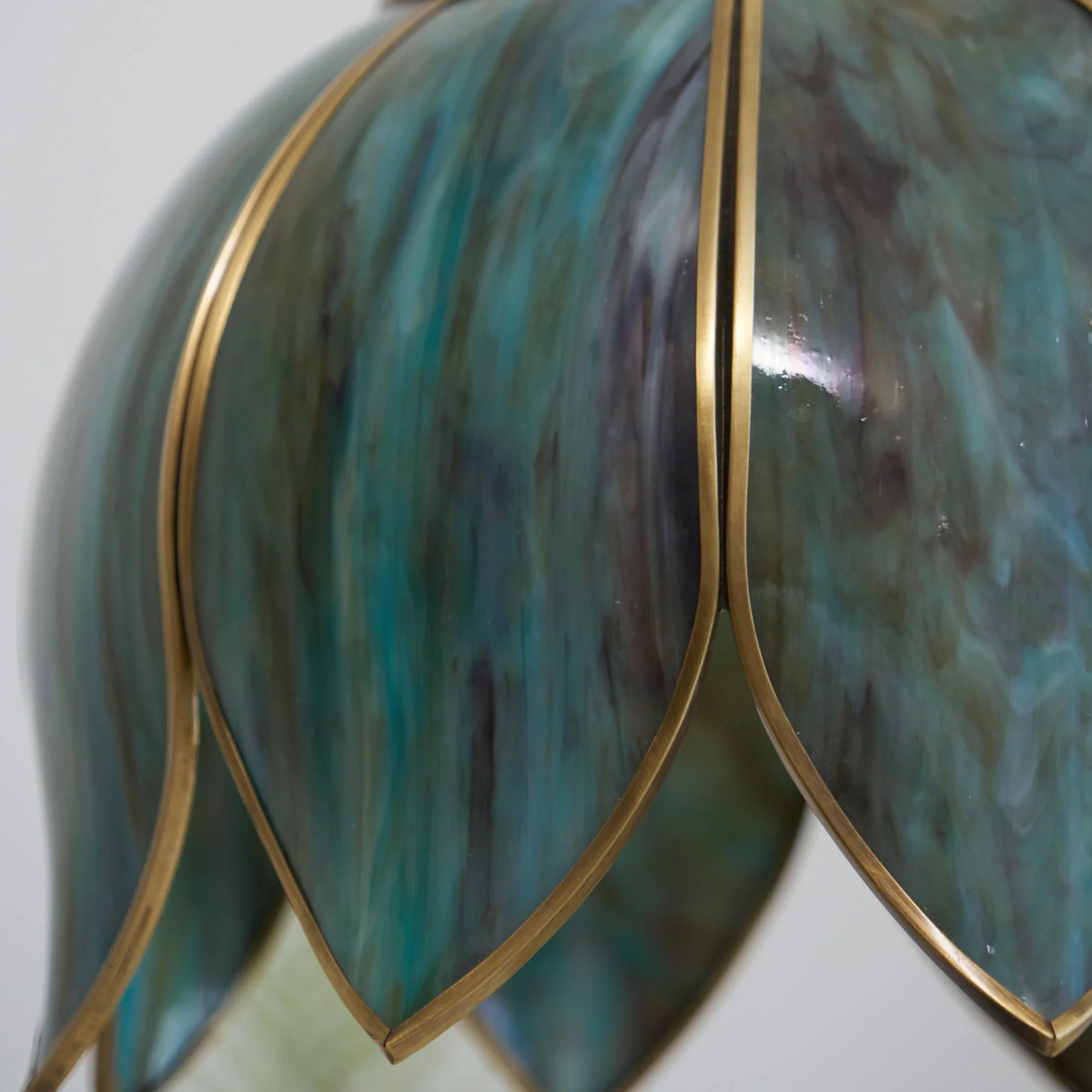 Lotus Pendant Light in glass for Kitchen Island by AUVIELIGHT