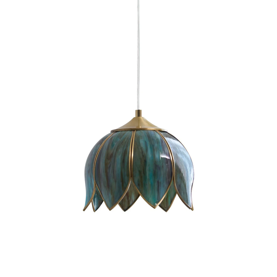 Lotus Pendant Light in glass for Kitchen Island by AUVIELIGHT