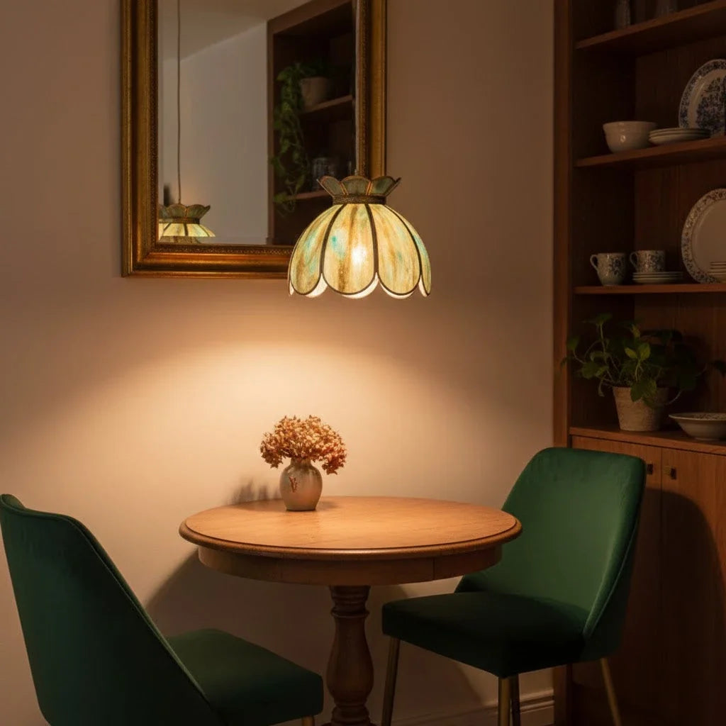 Lotus Pendant Light in glass for Kitchen Island by AUVIELIGHT