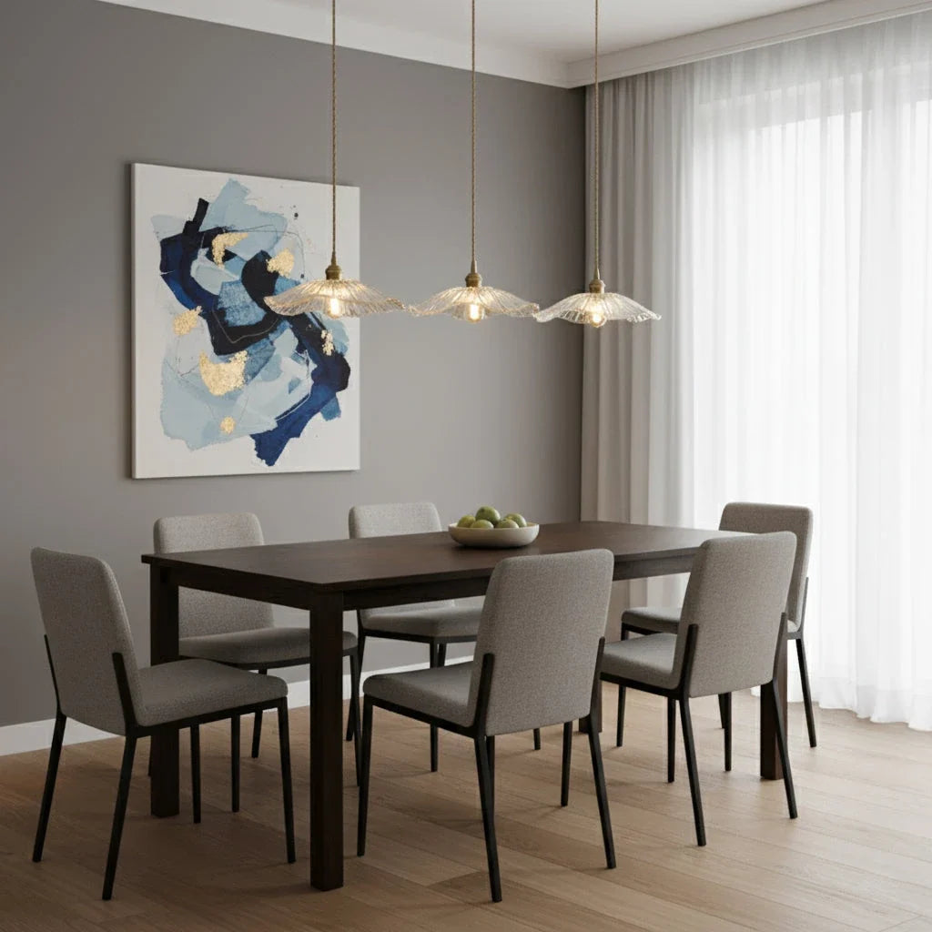 Petal Pendant Light in glass for Kitchen Island by AUVIELIGHT
