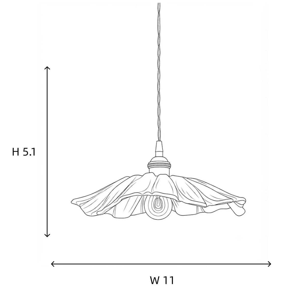 Petal Pendant Light in glass for Kitchen Island by AUVIELIGHT