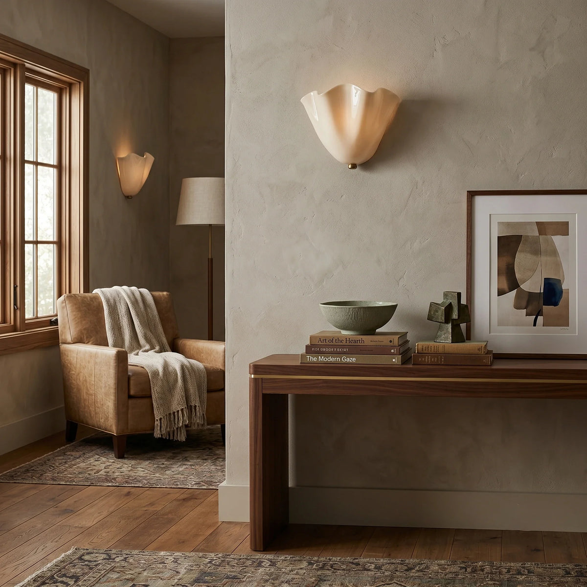 Petal Wall Sconce in glass for Hallway by AUVIELIGHT