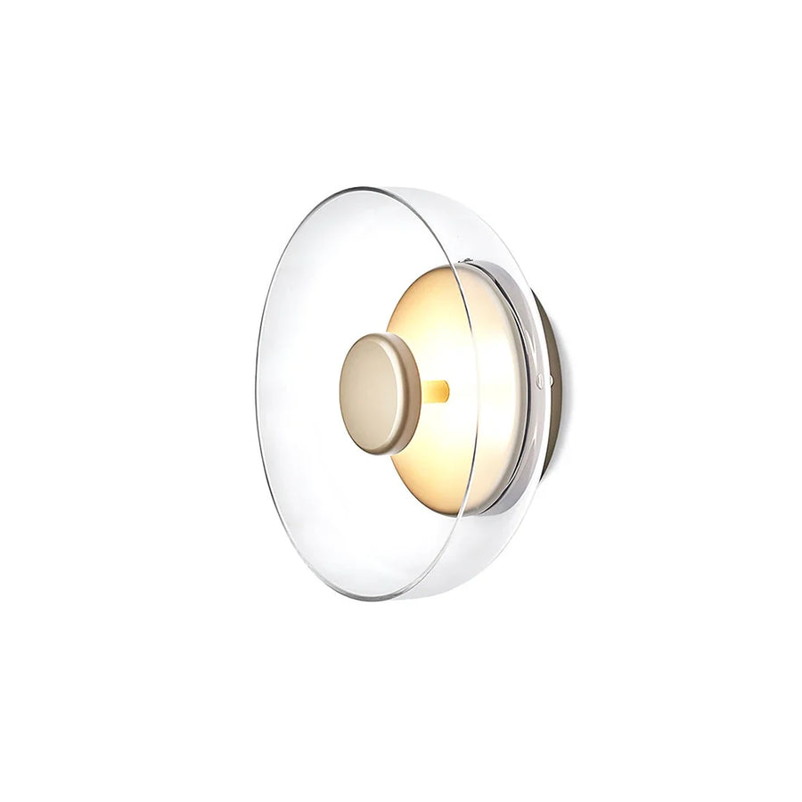 Hand-Blown Dome Wall Sconce in blown glass for Hallway by AUVIELIGHT
