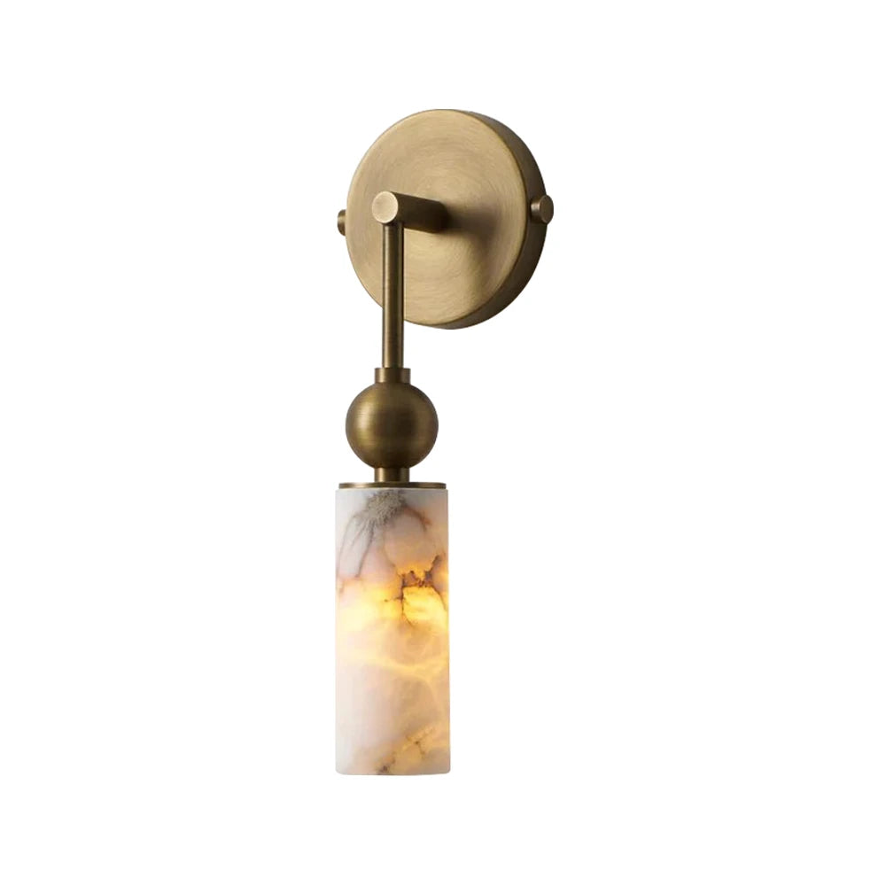 Harlin Wall Sconce in alabaster for Hallway by AUVIELIGHT