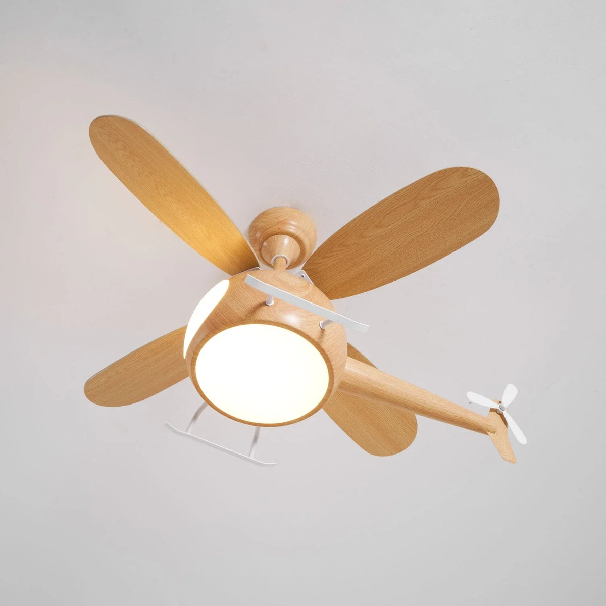 Helicopter Novelty Ceiling Fan Light for Living Room by AUVIELIGHT