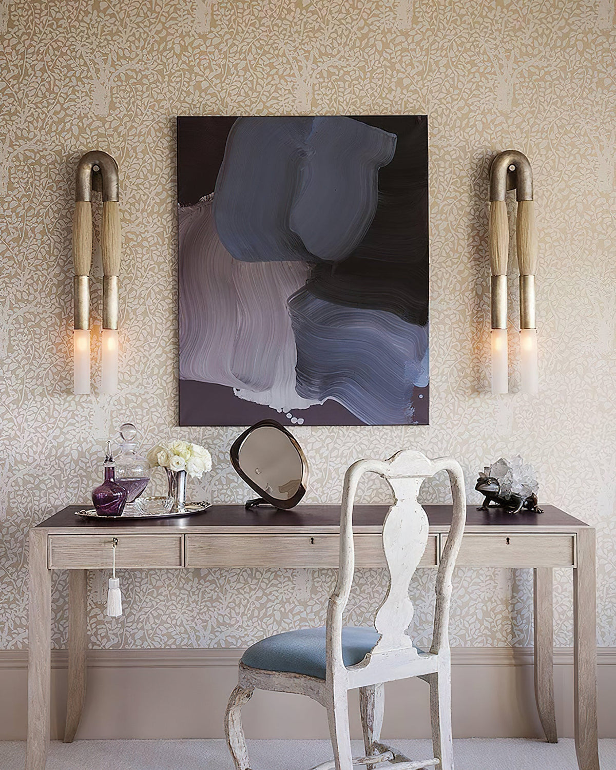 Horsehair Wall Light for Hallway by AUVIELIGHT