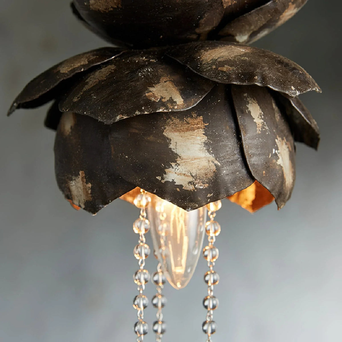 Lotus Pendant Light in iron for Kitchen Island by AUVIELIGHT