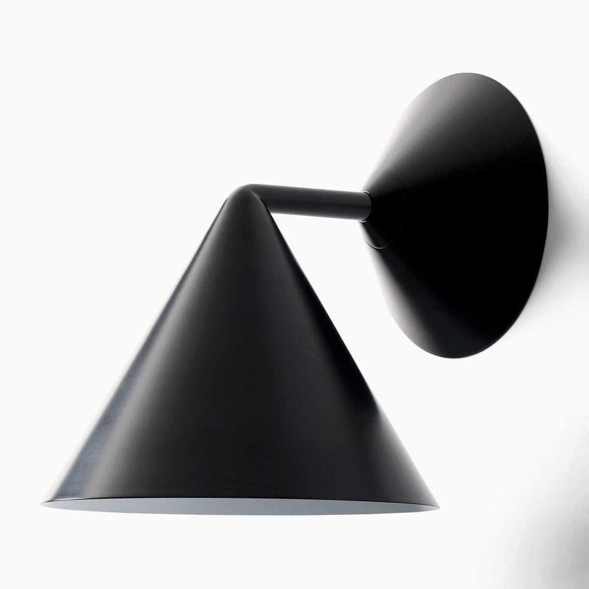Juno Cone Wall Sconce for Hallway by AUVIELIGHT, Dia 17cm x H 20cm / ∅ 6.7″ x H 7.8″ / Black