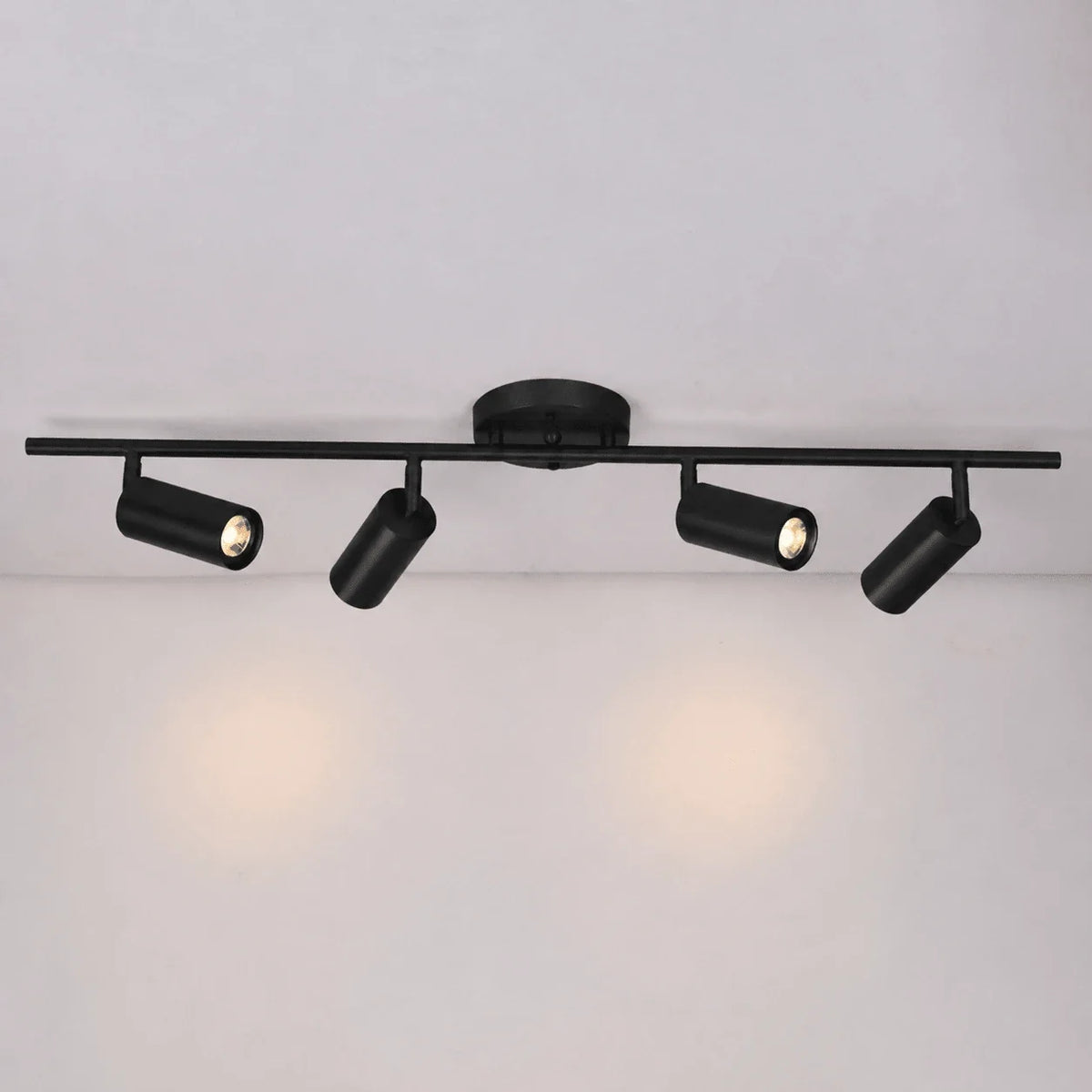 Kaelen Directional Wall Light in brass for Hallway by AUVIELIGHT, 4 heads L 39.4" x H 6.9" / Matte Black