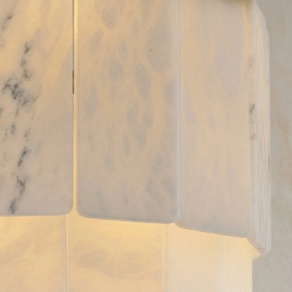 Kallos Wall Sconce in alabaster for Hallway by AUVIELIGHT
