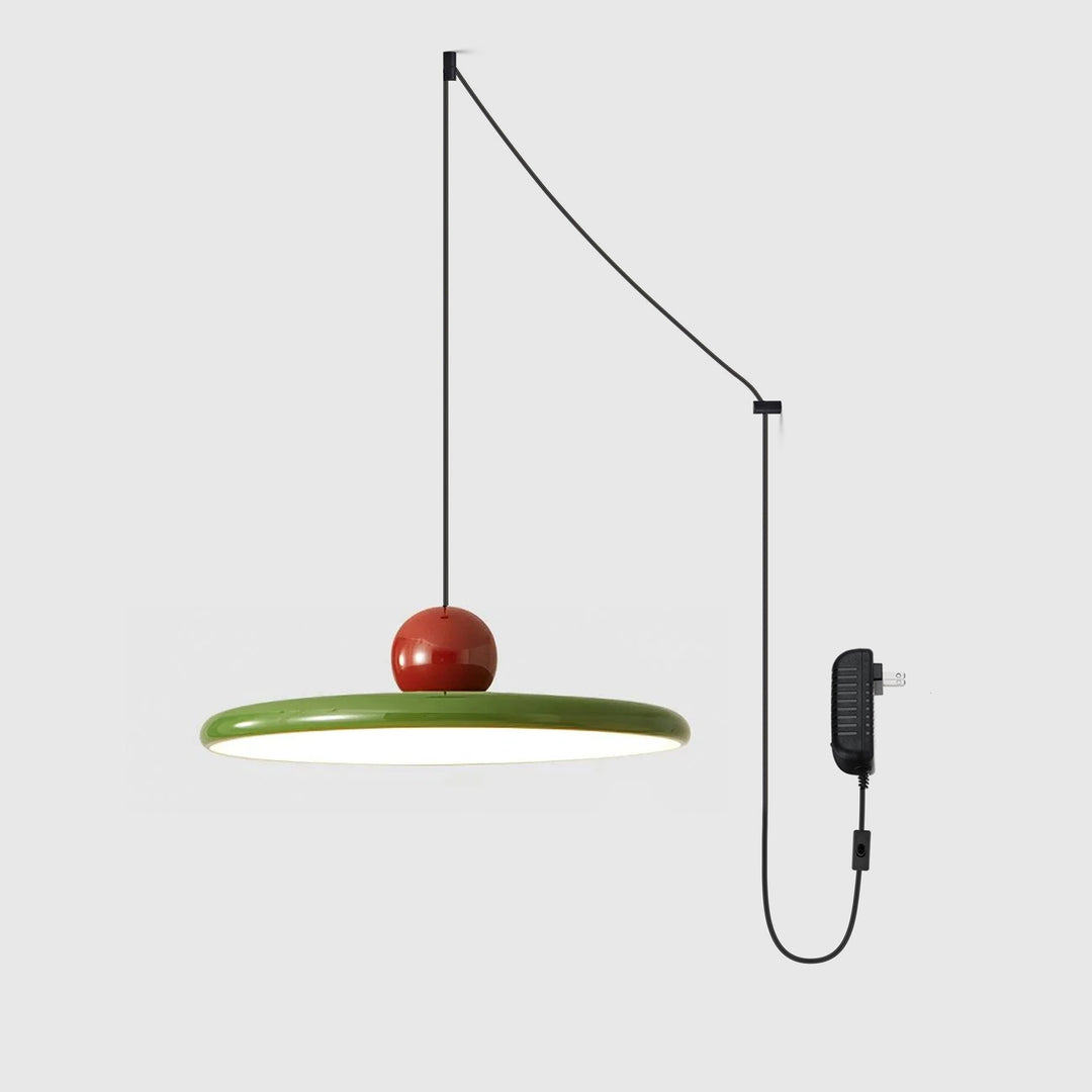 Kira Pendant Light for Kitchen Island by AUVIELIGHT, ∅11.8" × H4.7" (30 × 12 cm) / Red & Green / Warm Light / AU Plug and 11 other sizes