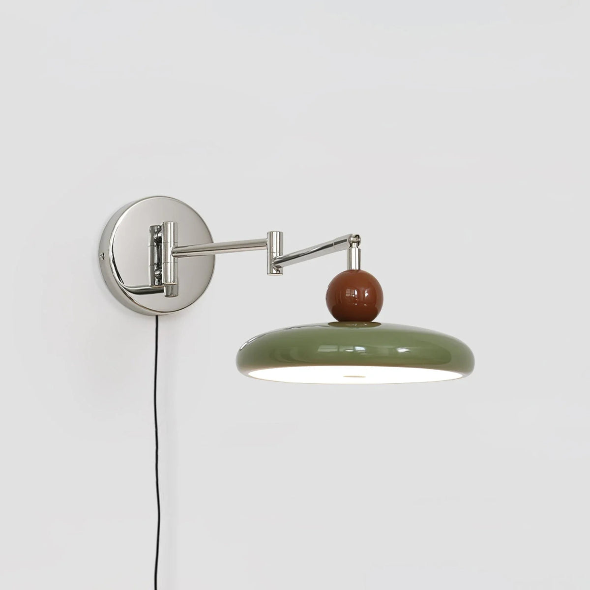 Kira Wall Sconce for Hallway by AUVIELIGHT, ∅7.9"x H4.7" / Green & Warm Light / AU Plug and 3 other sizes