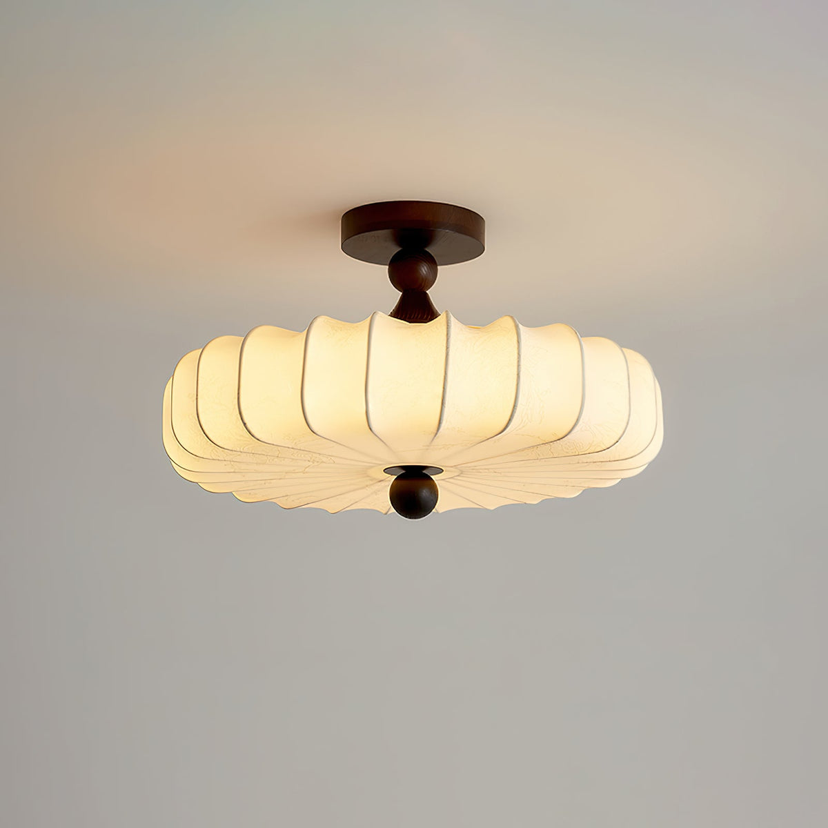 Fabric Lattice Ceiling Light for Living Room by AUVIELIGHT