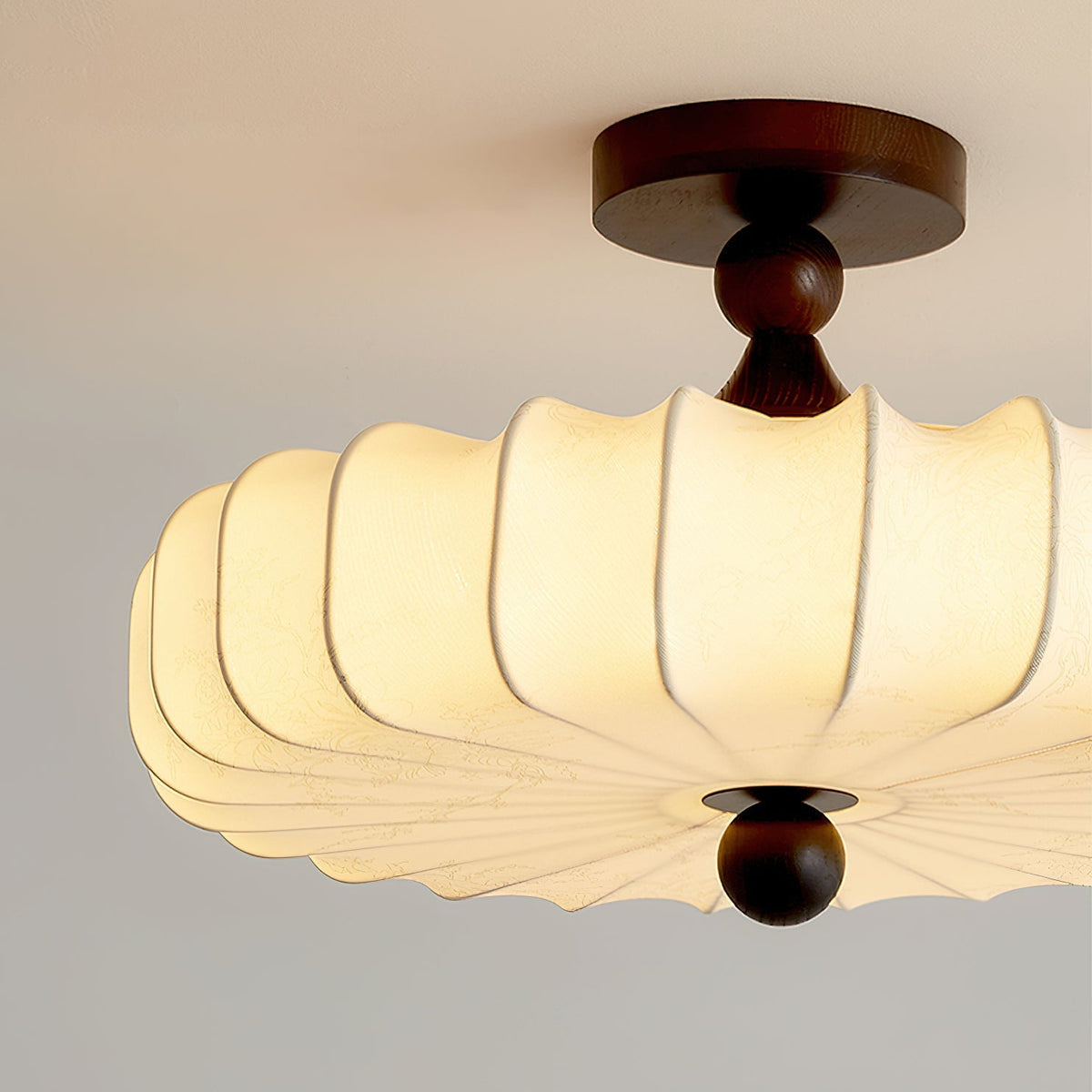 Fabric Lattice Ceiling Light for Living Room by AUVIELIGHT