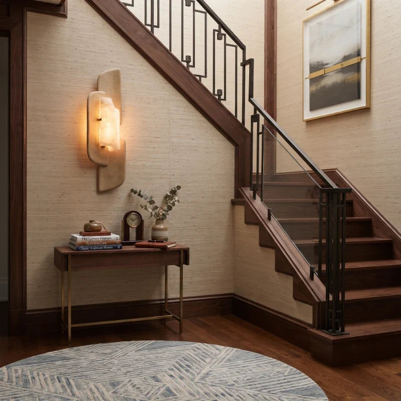 Cloud Layered Wall Sconce in stone for Hallway | AUVIELIGHT