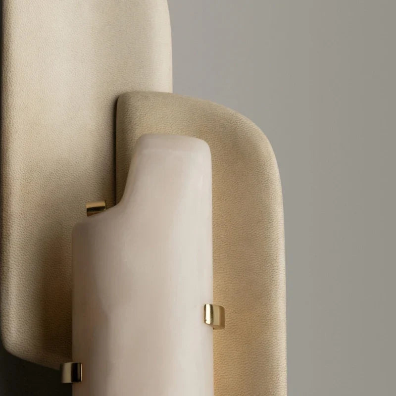 Cloud Layered Wall Sconce in stone for Hallway by AUVIELIGHT