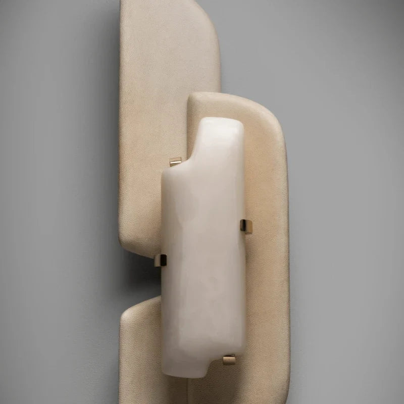 Cloud Layered Wall Sconce in stone for Hallway by AUVIELIGHT
