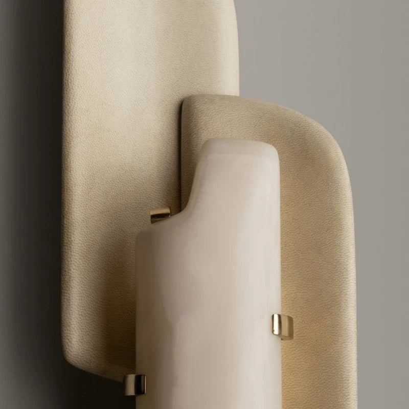 Cloud Layered Wall Sconce in stone for Hallway by AUVIELIGHT