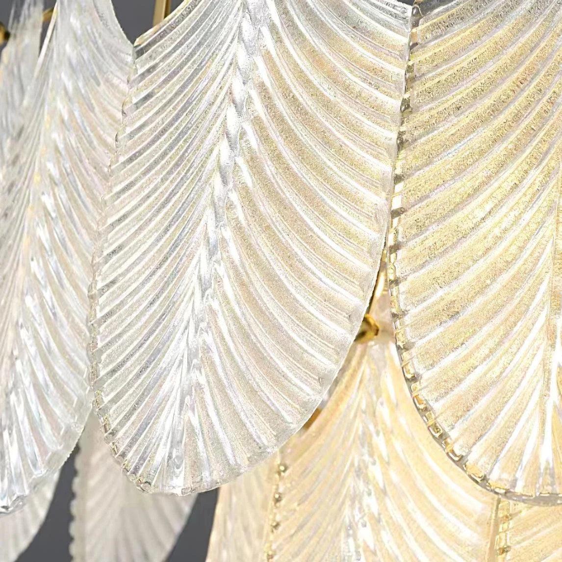 Leaf Wall Sconce in textured glass for Hallway by AUVIELIGHT