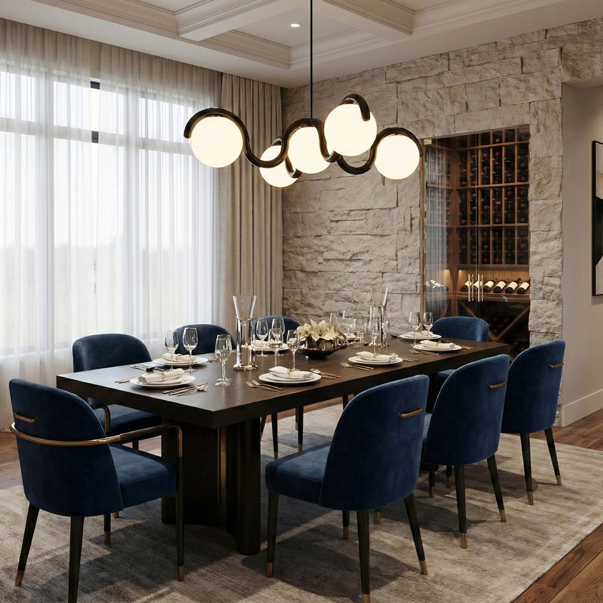Lenox Clarke Chandelier for Dining Room by AUVIELIGHT