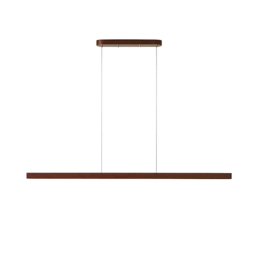 Wooden Linear Pendant Light in wood for Kitchen Island by AUVIELIGHT