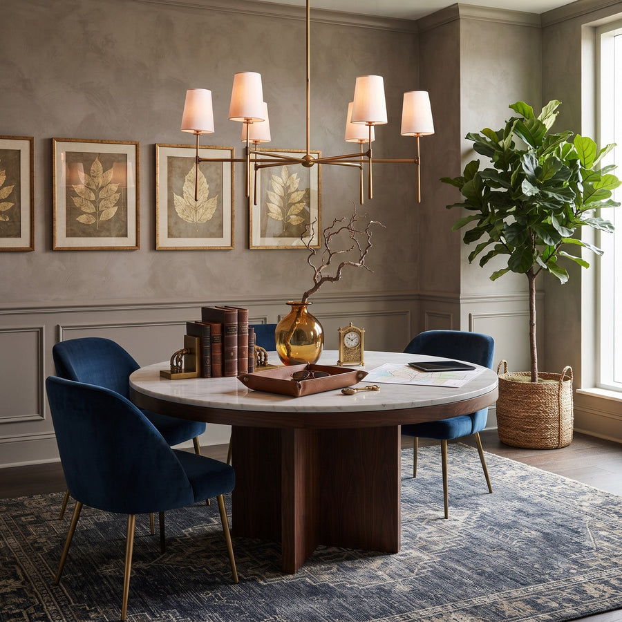 Linear Spoke Chandelier for Dining Room by AUVIELIGHT