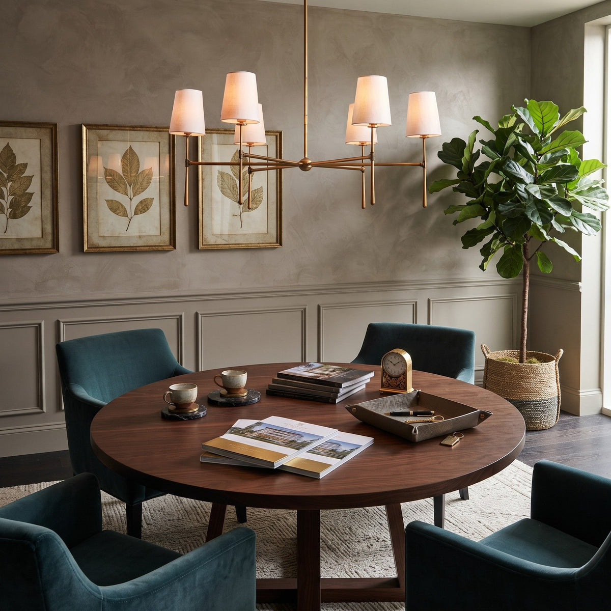 Linear Spoke Chandelier for Dining Room by AUVIELIGHT