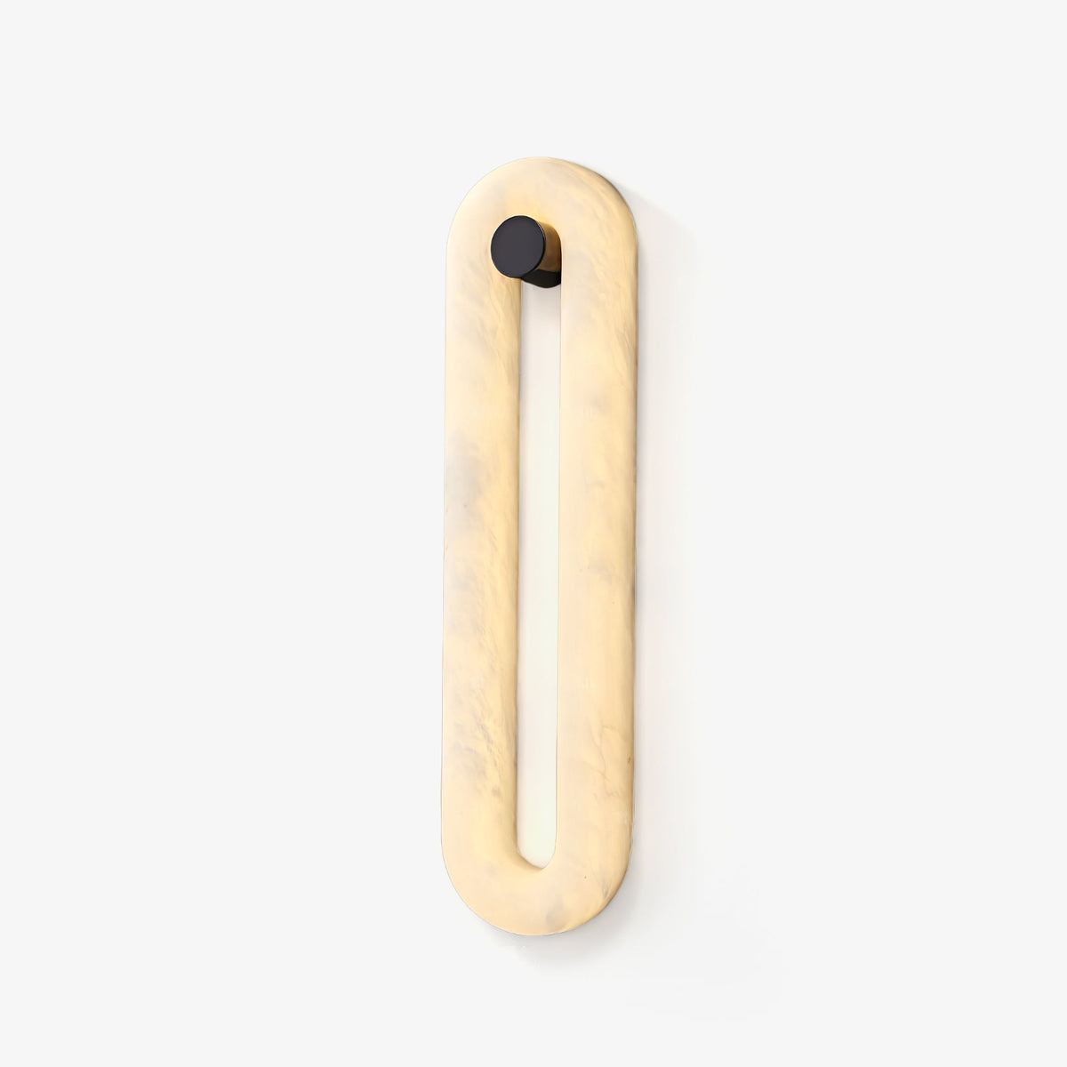 Loop Linear Wall Sconce in alabaster for Hallway by AUVIELIGHT