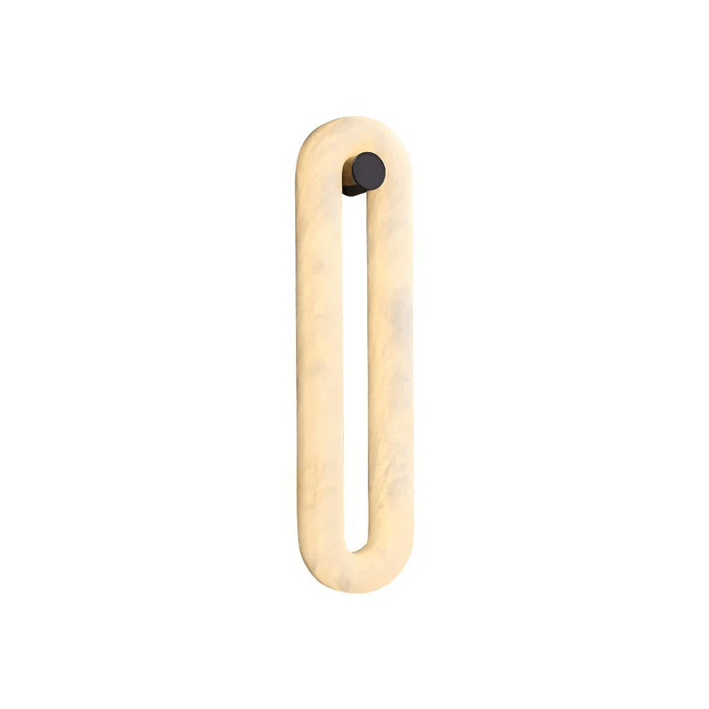 Loop Linear Wall Sconce in alabaster for Hallway by AUVIELIGHT