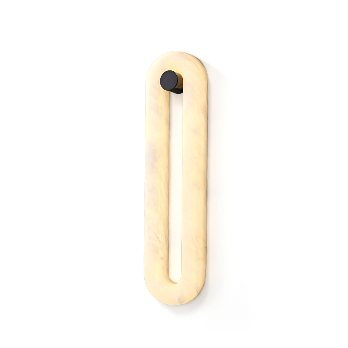 Loop Linear Wall Sconce in alabaster for Hallway by AUVIELIGHT