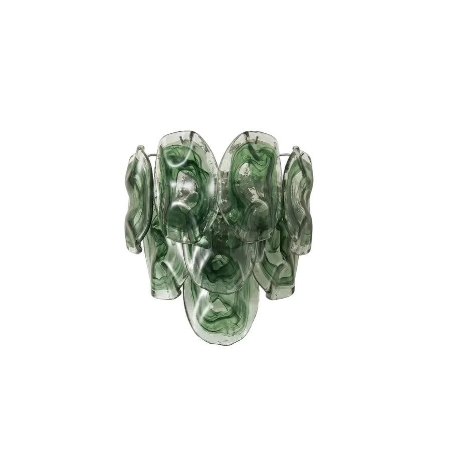 Luminous Petal Vanity Light in green for Bathroom by AUVIELIGHT