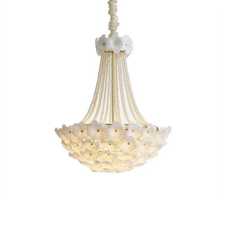 Pearl Petal Light in white for Living Room by AUVIELIGHT