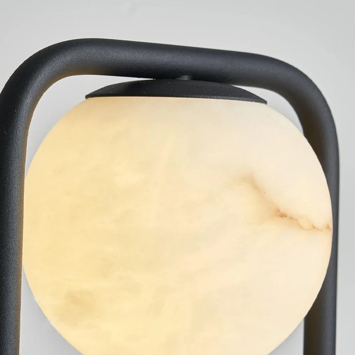 Lunar Halo Lamp in alabaster for Living Room by AUVIELIGHT