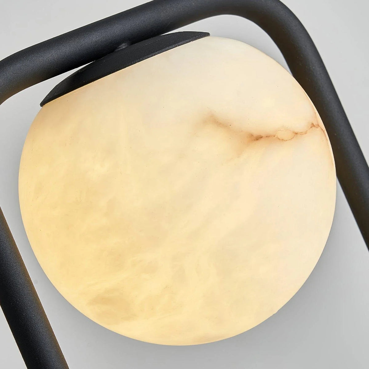 Lunar Halo Lamp in alabaster for Living Room by AUVIELIGHT