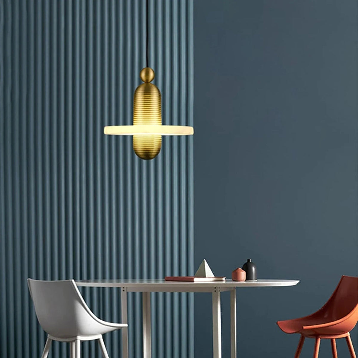 Comet Pendant Light in alabaster for Kitchen Island by AUVIELIGHT